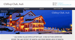 Desktop Screenshot of clifftopclubauli.com